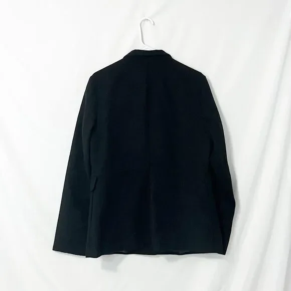 Old Navy Black Button Closure Trenchcoat Size L Tall - Picture 2 of 7